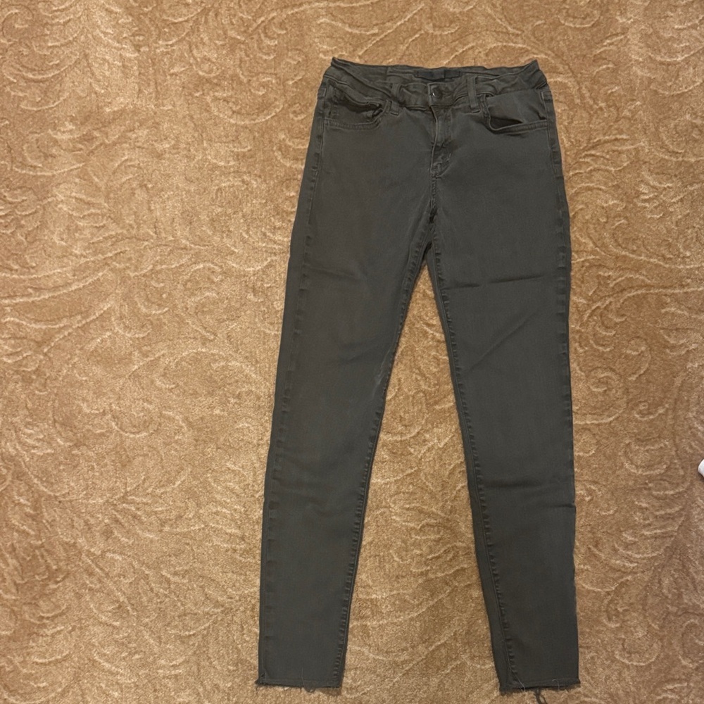 Joe's Jeans Charcoal Skinny Jeans in army green